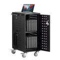 VEVOR Charging Cart, 16 Device Mobile Charging Station, Up to 15.6 in Screen Size, Office and Classroom Mobile Charging Cart, for Chromebook