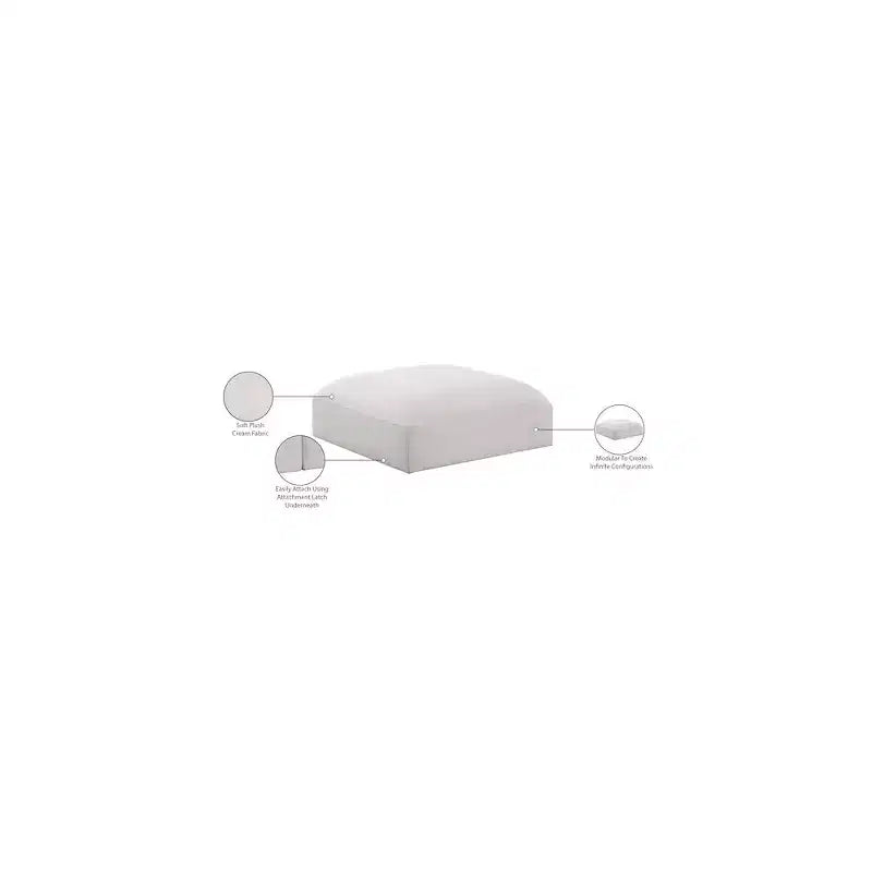 ,Ease Polyester Fabric Ottoman