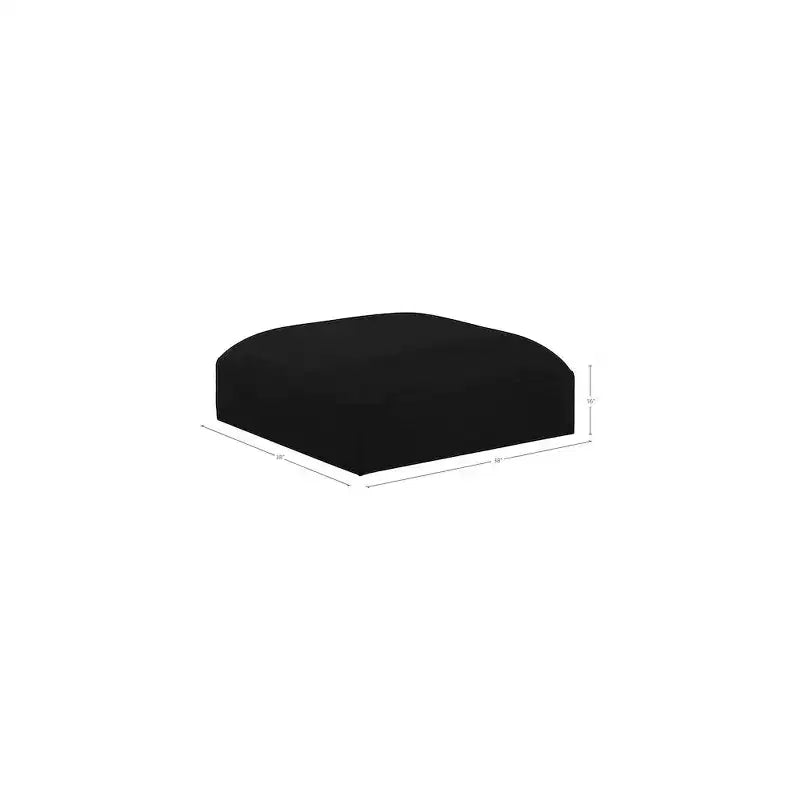 ,Ease Polyester Fabric Ottoman
