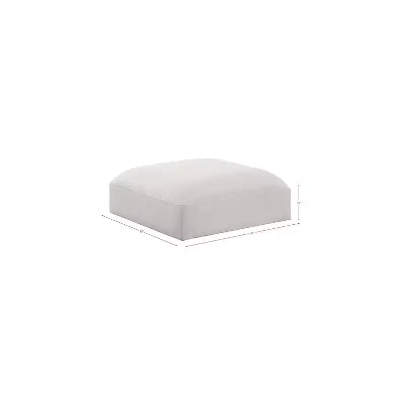 ,Ease Polyester Fabric Ottoman