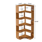 Étagère d'angle en forme de L peu encombrante, étagère de rangement multifonctionnelle pour chambre et bureau