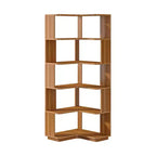 Étagère d'angle en forme de L peu encombrante, étagère de rangement multifonctionnelle pour chambre et bureau