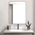 Silver Metal Framed Rectangular Bathroom Wall Mirror - Stylish & Durable