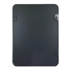 Miroir mural rectangulaire pour salle de bain avec cadre en métal argenté - Élégant et durable