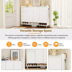 Meuble à chaussures moderne avec étagères réglables, Organisateur de maison minimaliste, Buffet de rangement