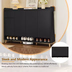 Meuble à chaussures moderne avec étagères réglables, Organisateur de maison minimaliste, Buffet de rangement