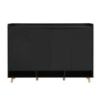 CLIHOME Modern Shoe Cabinet with Adjustable Shelves, Minimalist Home Organizer, Storage Sideboard
