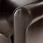 Fauteuil club contemporain rembourré Cinnabar avec accoudoir arrondi