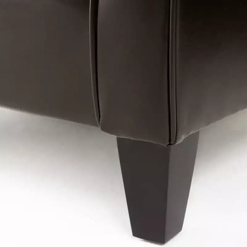 Cinnabar Contemporary Upholstered Club Chair with Rolled Arm