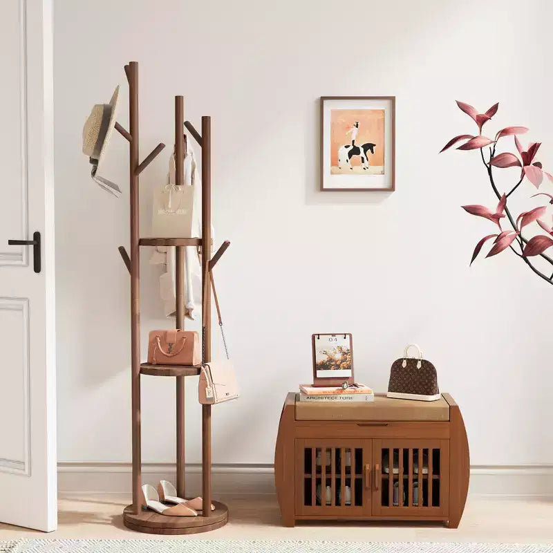 28.3 Compact Shoe Bench with Storage