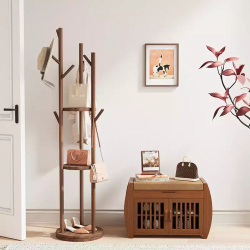 28.3 Compact Shoe Bench with Storage