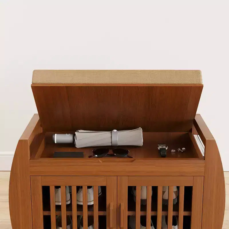 28.3 Compact Shoe Bench with Storage