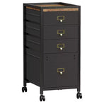 Meuble de classement à tiroirs, classeur mobile, support d'imprimante roulant pour format A4 ou lettre, classeur vertical en tissu avec roulettes, sous l'armoire de rangement