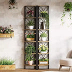 Étagère d'Angle à 6 Niveaux, Étagère de Rangement pour Livres, Présentoir, Meuble de Rangement, Support de Plante pour Salon, Chambre, Salle de Bain, Cuisine de 180 cm