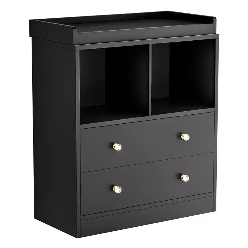 Baby Dresser with Changing Table Top, 6 Drawer Nursery & Changing Station with Changing Pad, Sturdy Wooden Baby