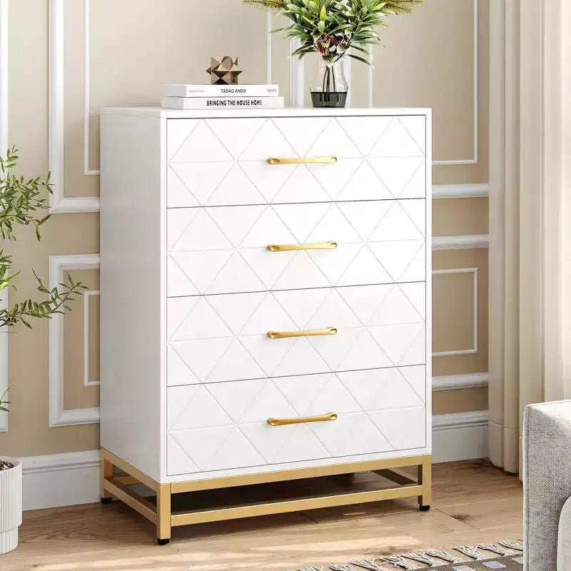 3-Drawer Wooden Dresser Space-Saving Classic Chest with Anti-Tip Safety, Clothes Storage, Versatile Nightstand & Organizer for Home & Dorm