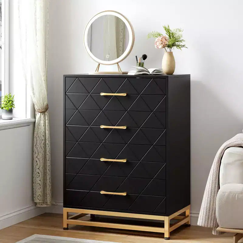 3-Drawer Wooden Dresser Space-Saving Classic Chest with Anti-Tip Safety, Clothes Storage, Versatile Nightstand & Organizer for Home & Dorm