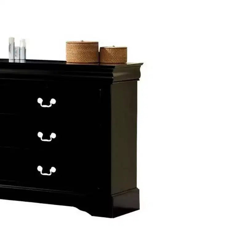 60" Louis Philippe III Dresser Black