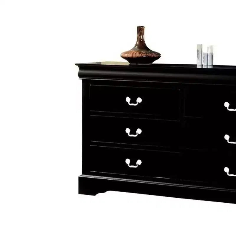 60" Louis Philippe III Dresser Black