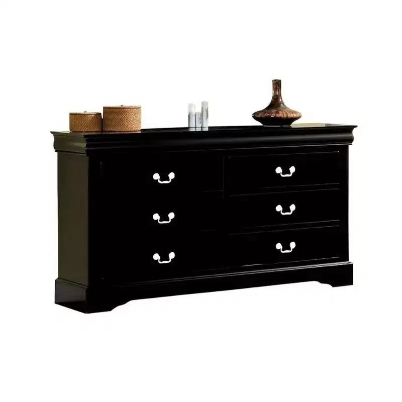 60" Louis Philippe III Dresser Black