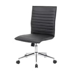 Siège de travail sans accoudoirs en vinyle noir - Boss Office Products