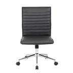 Siège de travail sans accoudoirs en vinyle noir - Boss Office Products