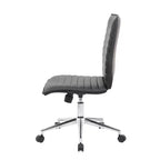 Siège de travail sans accoudoirs en vinyle noir - Boss Office Products